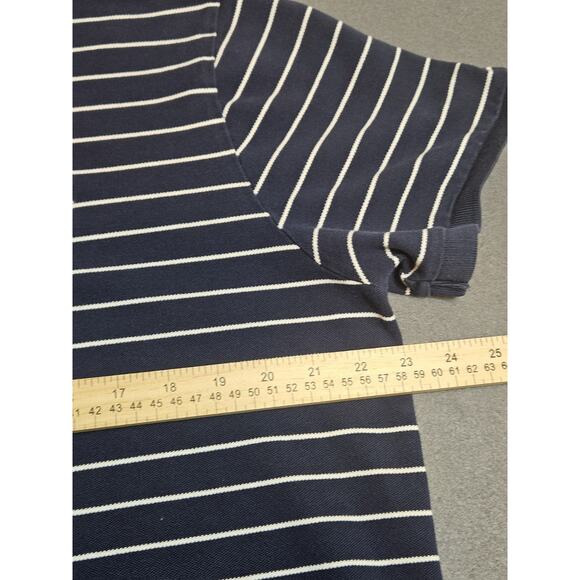 Polo Ralph Lauren Shirt Men Extra Large Blue Custom Slim Fit Preppy Pony Logo - Picture 5 of 7